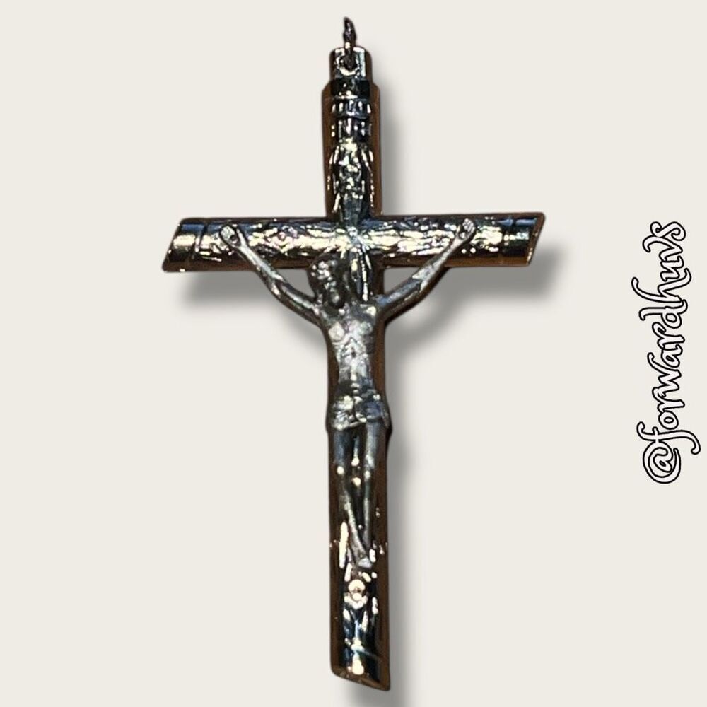 Silver-Tone Crucifix Pendant – Classic and Reverent